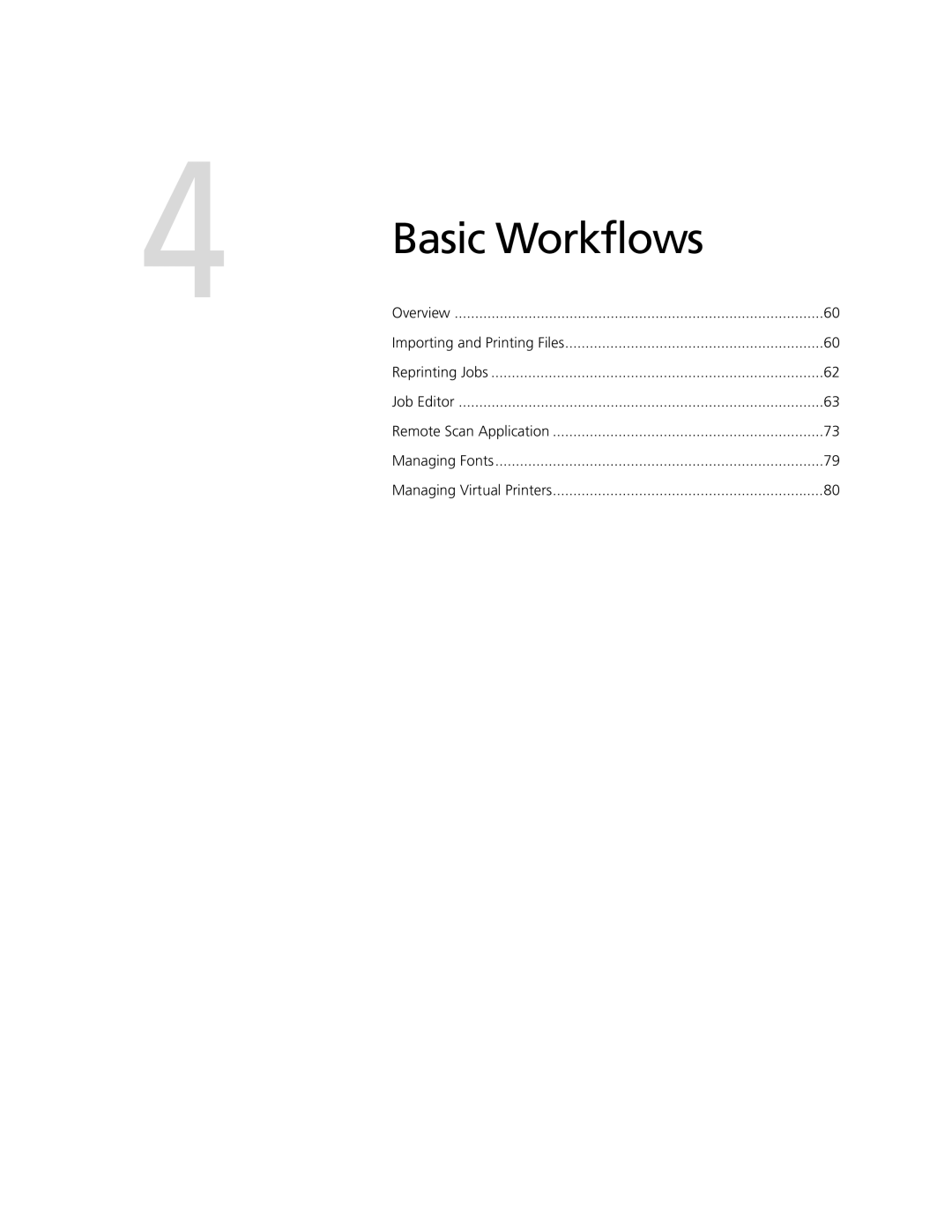 Xerox CX250, CX240 manual Basic Workflows 