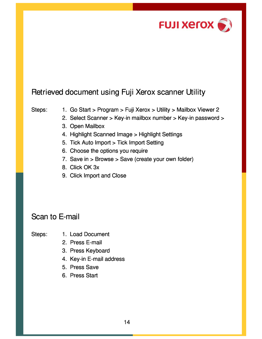 Xerox 320, DCC400 manual Retrieved document using Fuji Xerox scanner Utility, Scan to E-mail, Key-in E-mail address 
