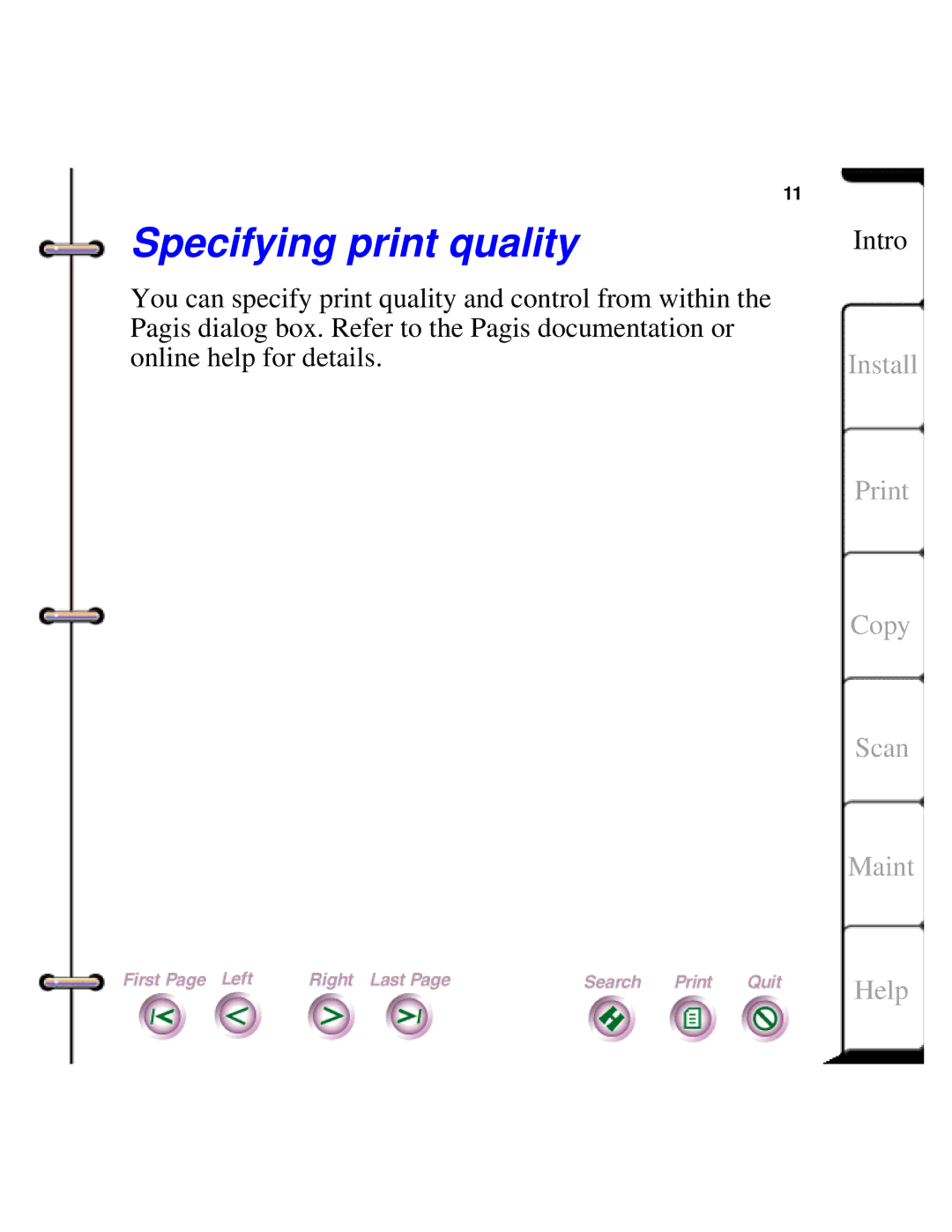 Xerox Document HomeCentre manual Specifying print quality 