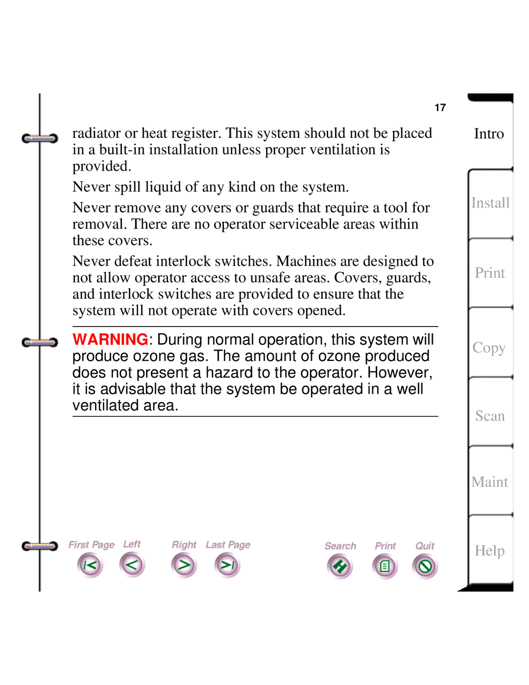 Xerox Document HomeCentre manual Install Print Copy Scan Maint Help 