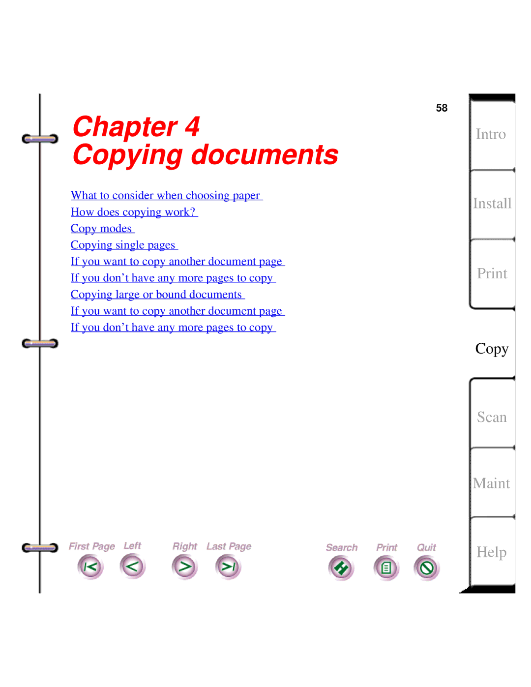 Xerox Document HomeCentre manual Chapter Copying documents 