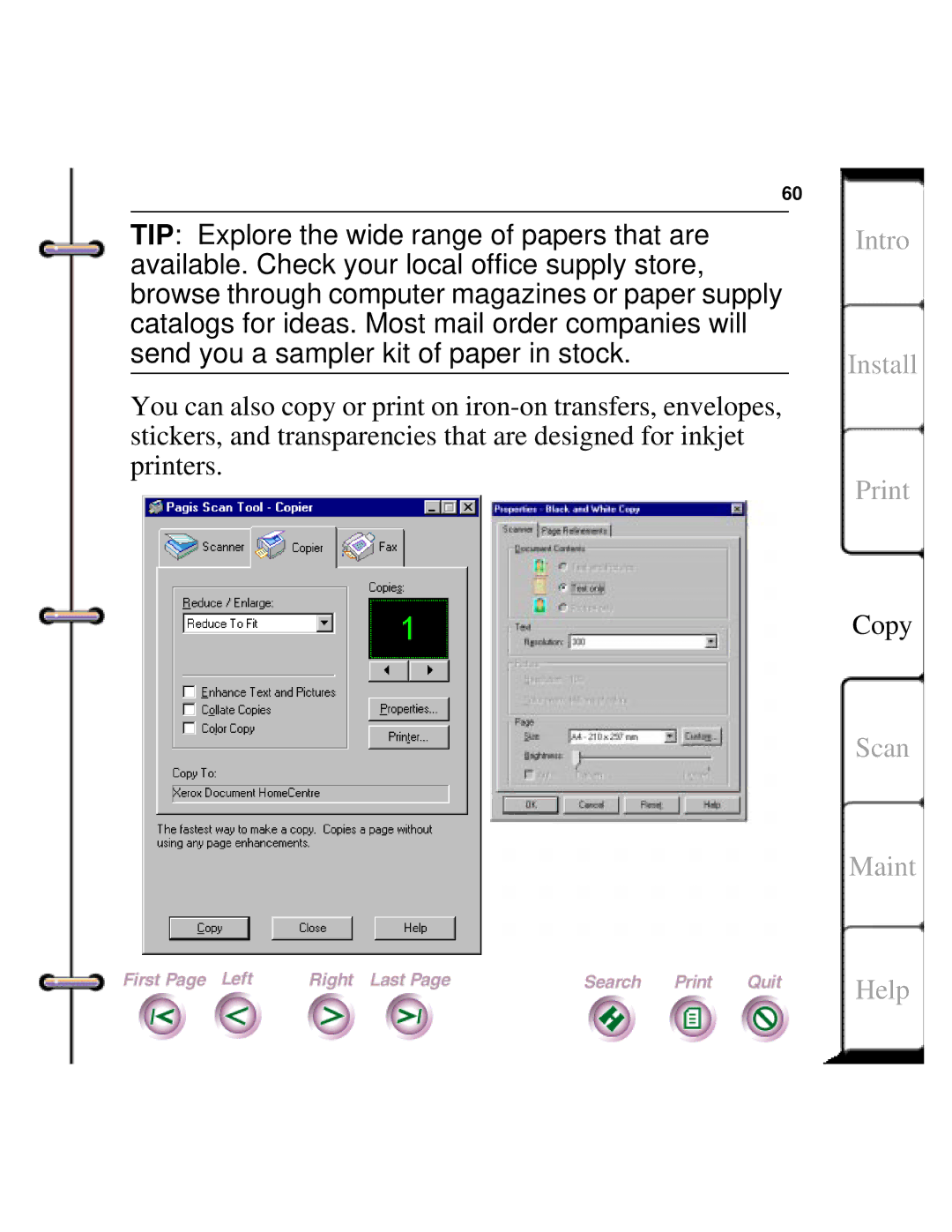 Xerox Document HomeCentre manual Intro Install Print 