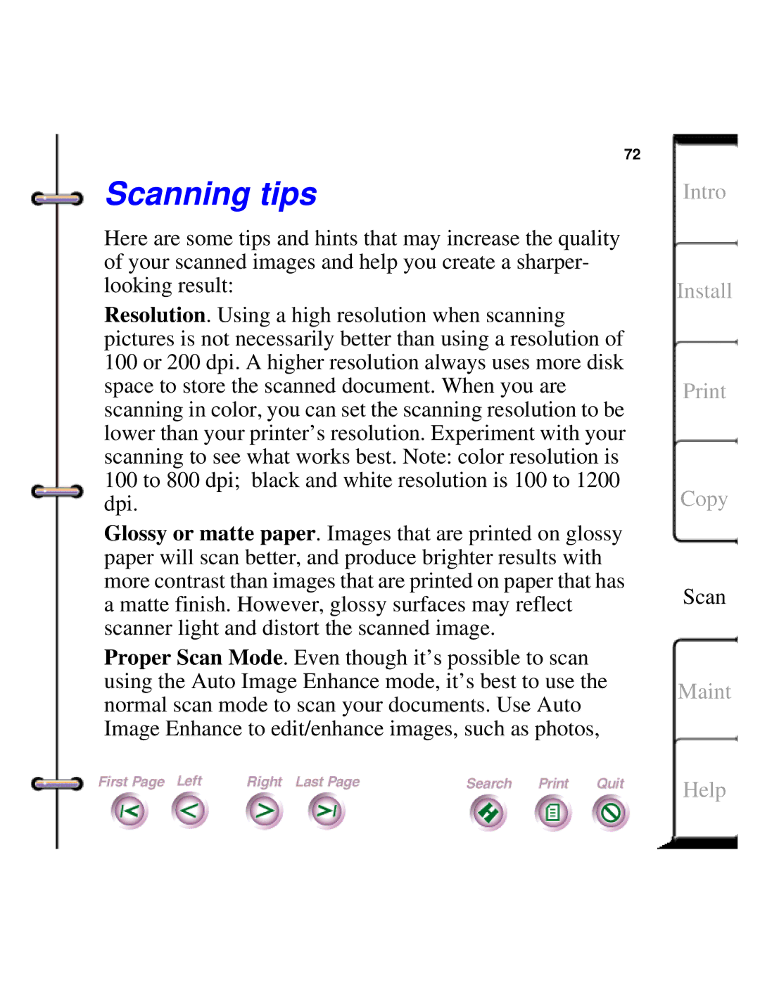 Xerox Document HomeCentre manual Scanning tips 