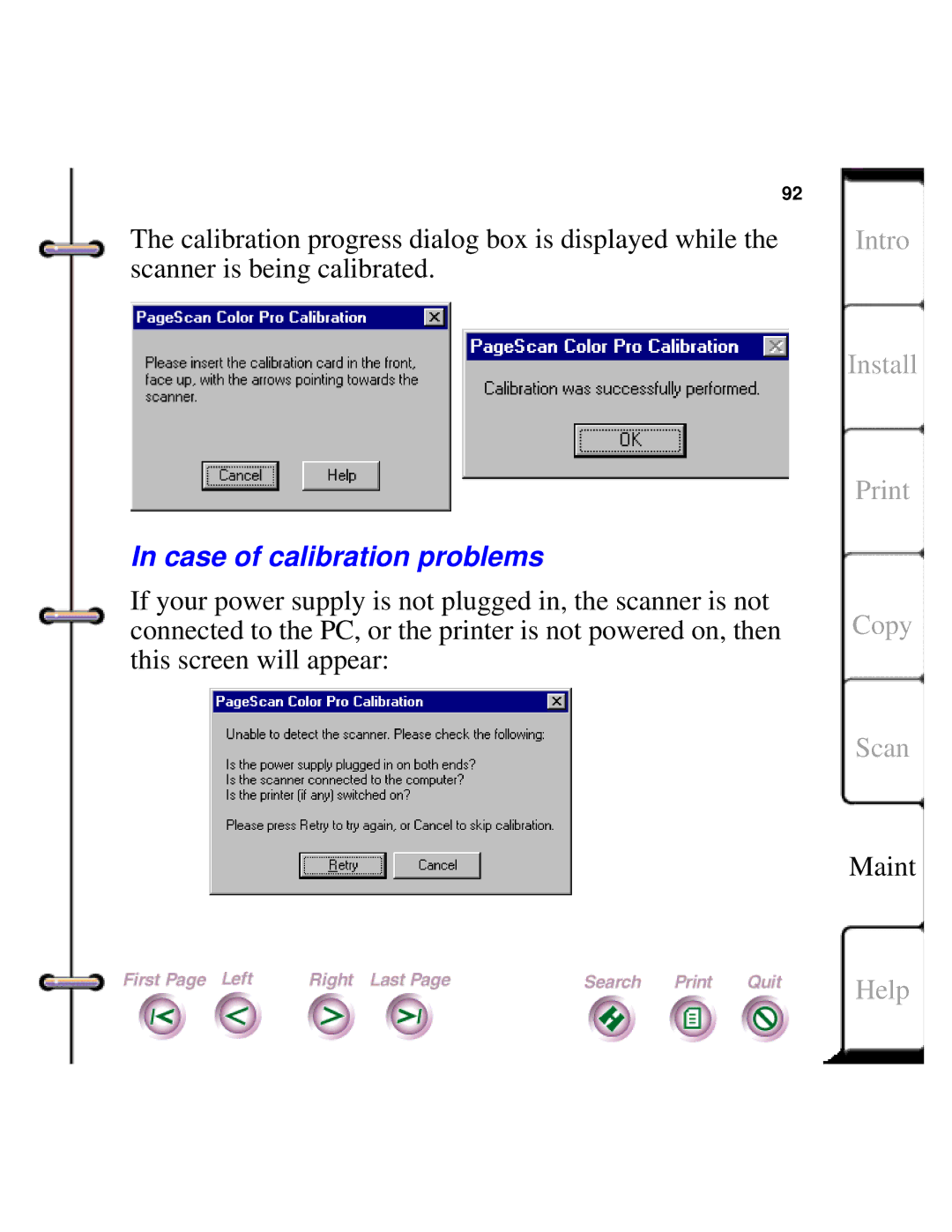 Xerox Document HomeCentre manual Case of calibration problems 