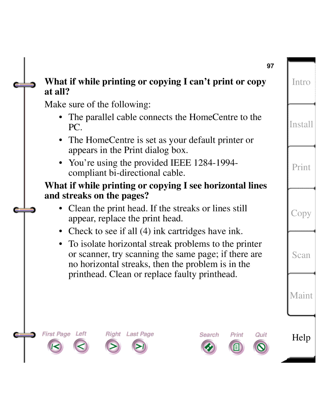 Xerox Document HomeCentre manual Intro Install Print Copy Scan Maint 