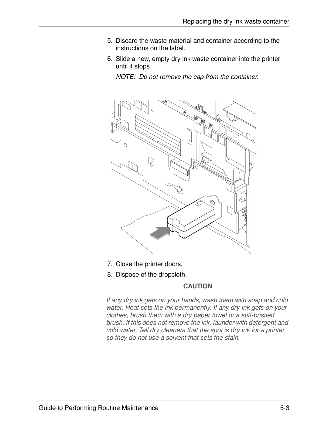 Xerox DocuPrint 96 manual Guide to Performing Routine Maintenance 