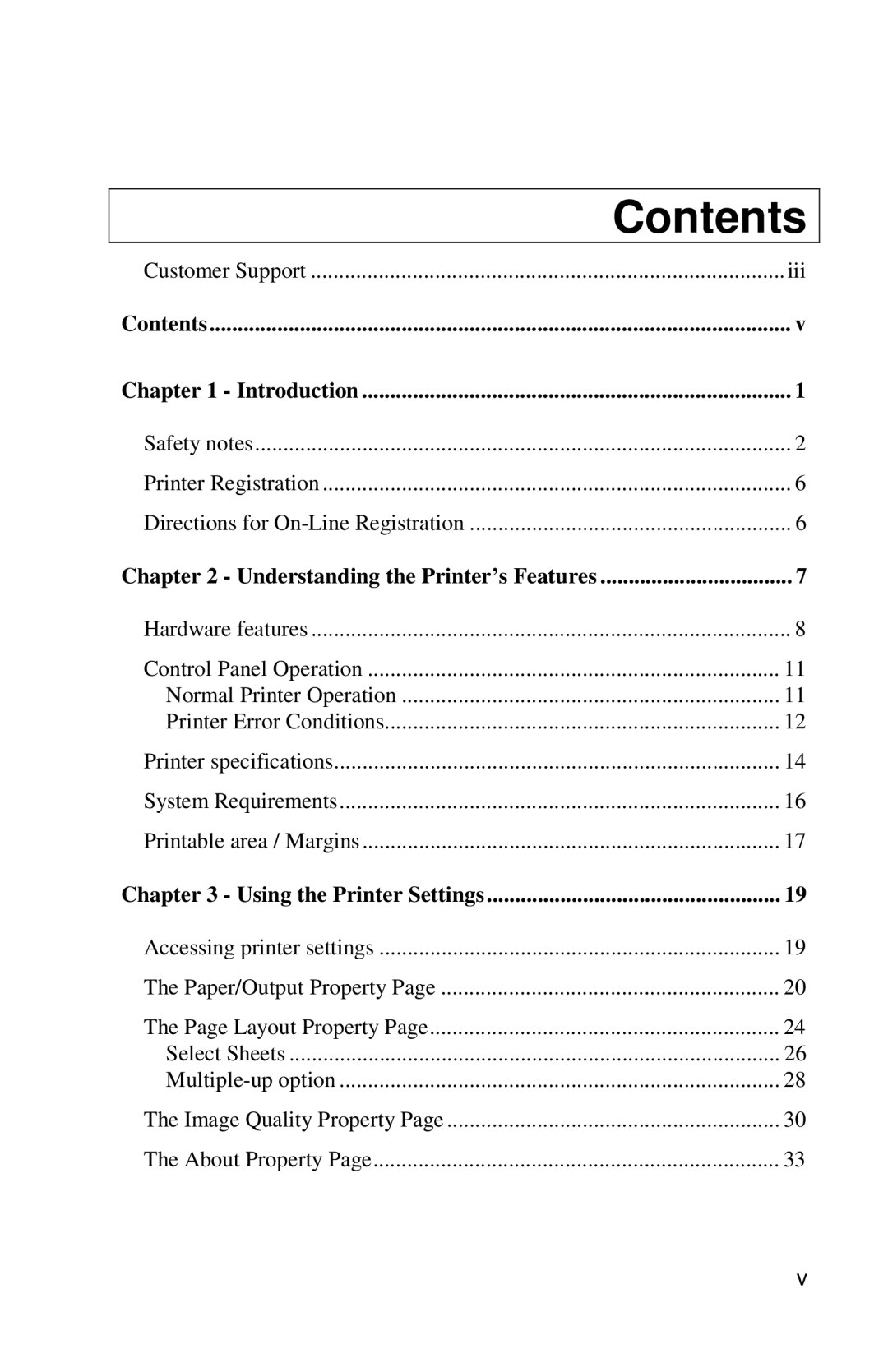 Xerox DocuPrint C6 manual Contents 