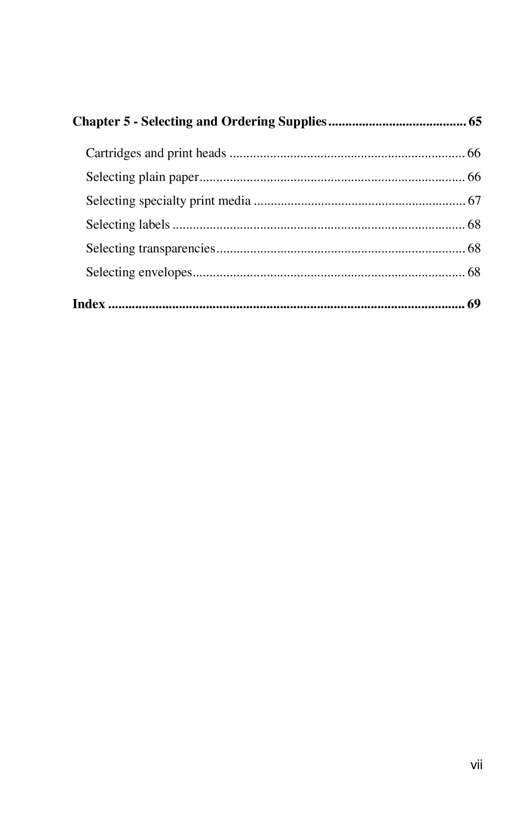 Xerox DocuPrint C6 manual Selecting and Ordering Supplies, Index 