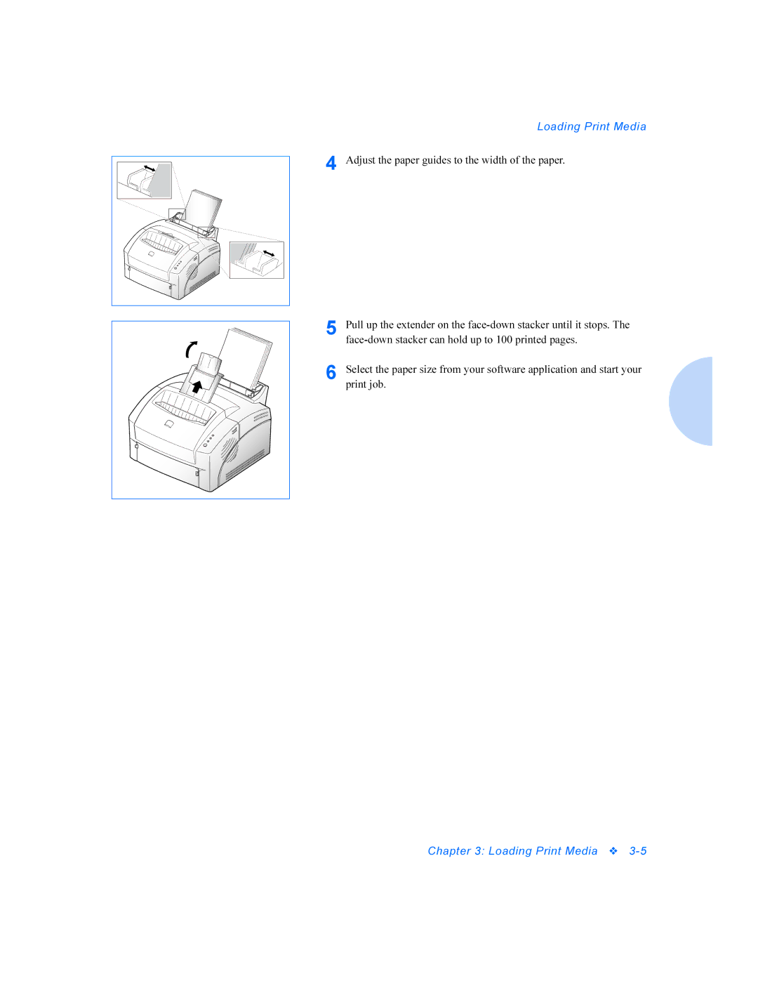 Xerox DocuPrint P8ex manual Adjust the paper guides to the width of the paper 