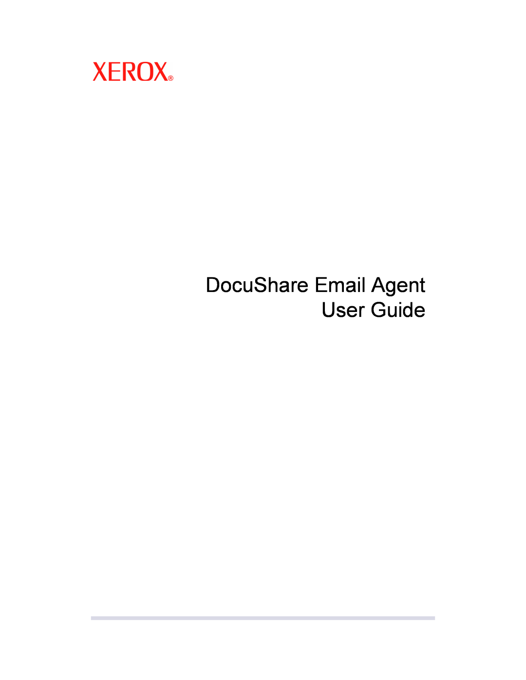 Xerox DocuShare 6.0 manual DocuShare Email Agent User Guide 