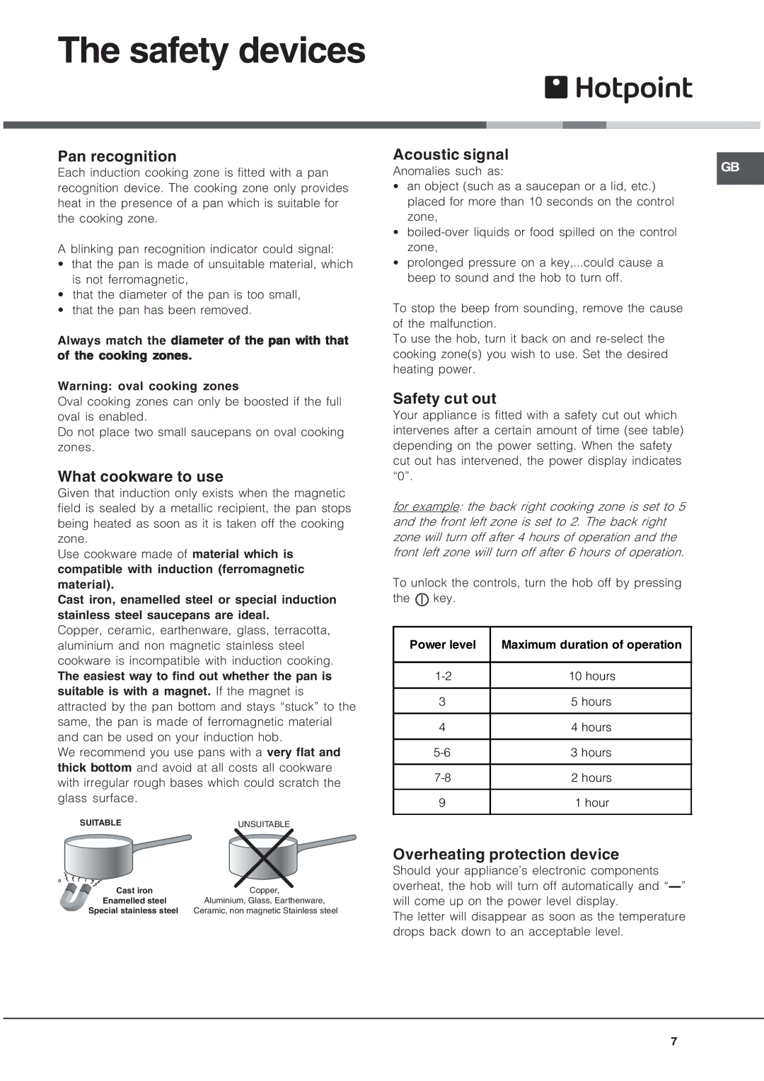 Xerox ET 6124 X, ET 7424 manual Safety devices 