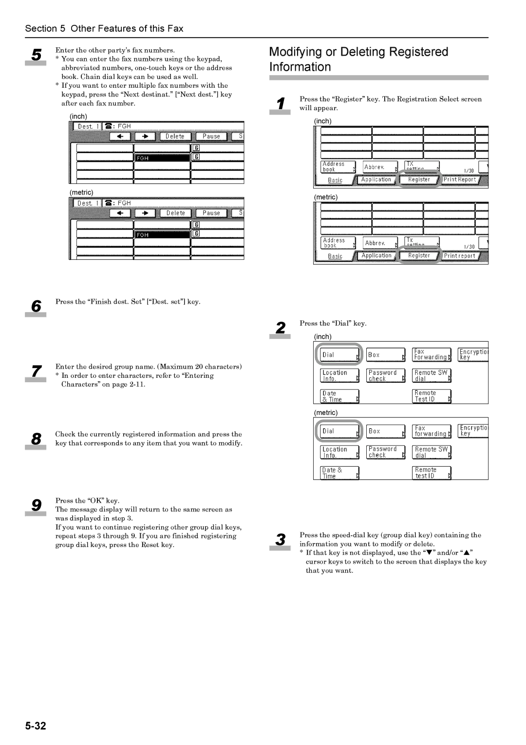 Xerox FAX System (J) manual Enter the desired group name. Maximum 20 characters 