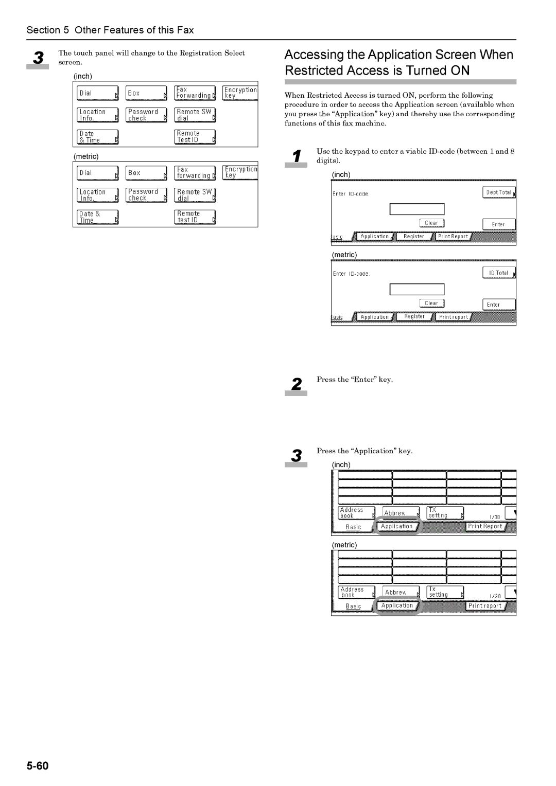 Xerox FAX System (J) manual Touch panel will change to the Registration Select 