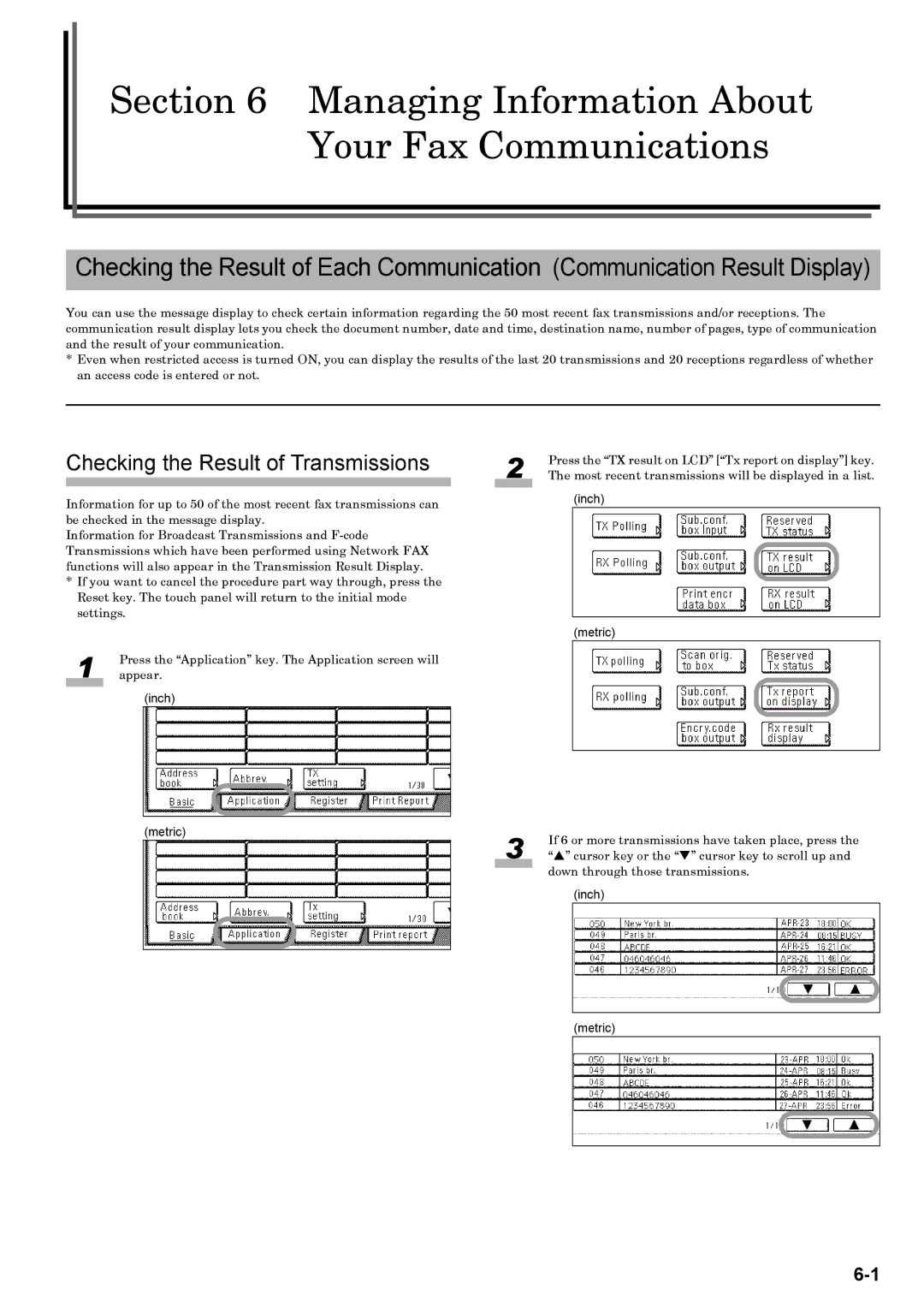 Xerox FAX System (J) manual Managing Information About Your Fax Communications, Checking the Result of Transmissions 