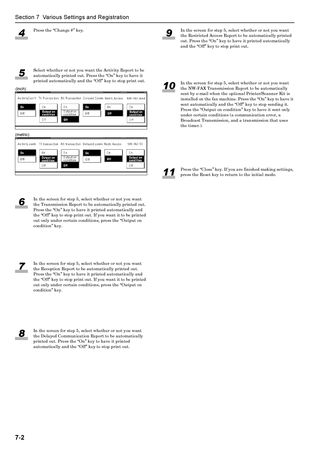 Xerox FAX System (J) manual Various Settings and Registration 