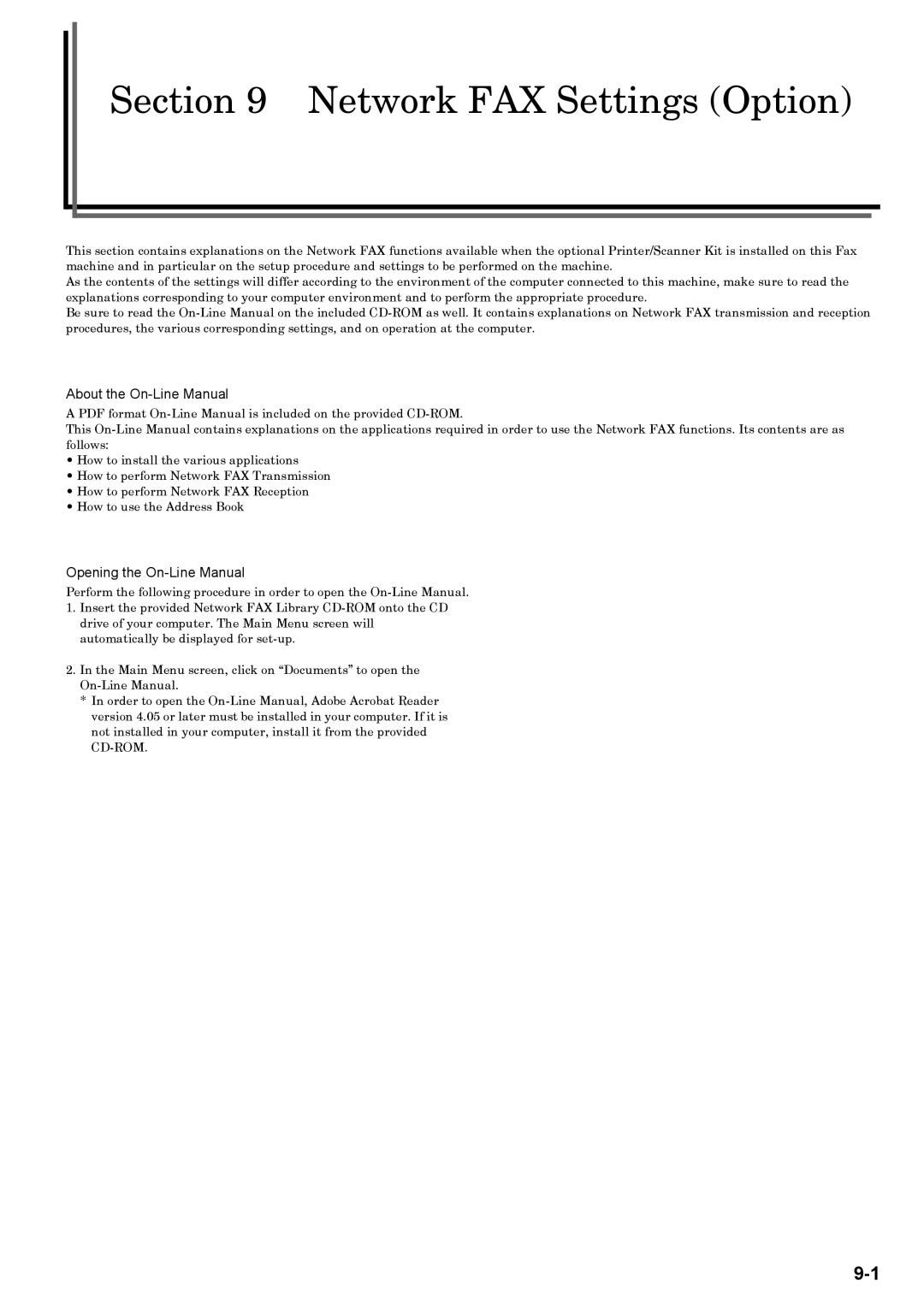 Xerox FAX System (J) manual About the On-Line Manual, Opening the On-Line Manual 