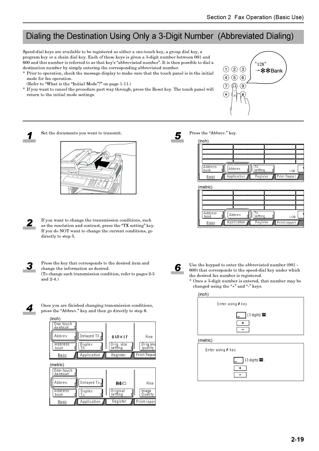 Xerox FAX System (J) manual Press the Abbrev. key 