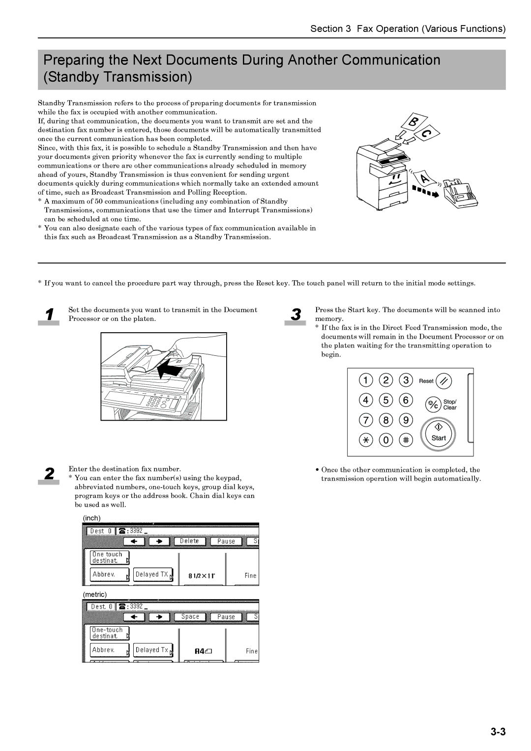 Xerox FAX System (J) manual Inch 