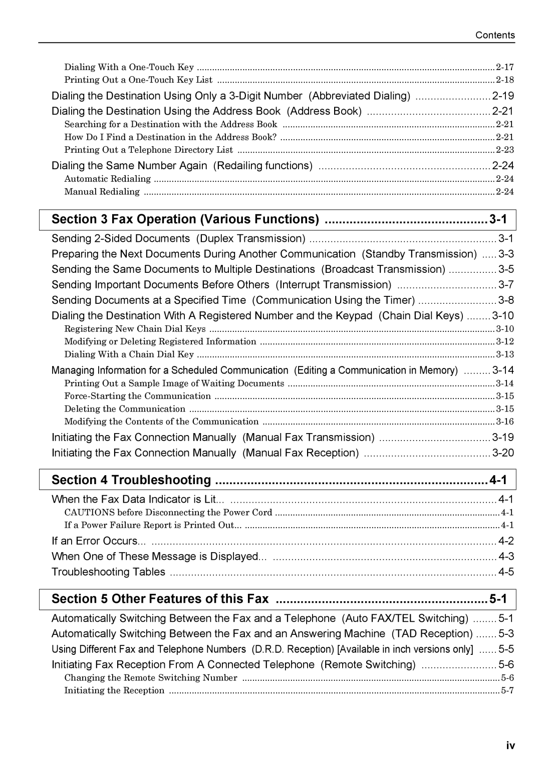 Xerox FAX System (J) manual Other Features of this Fax 