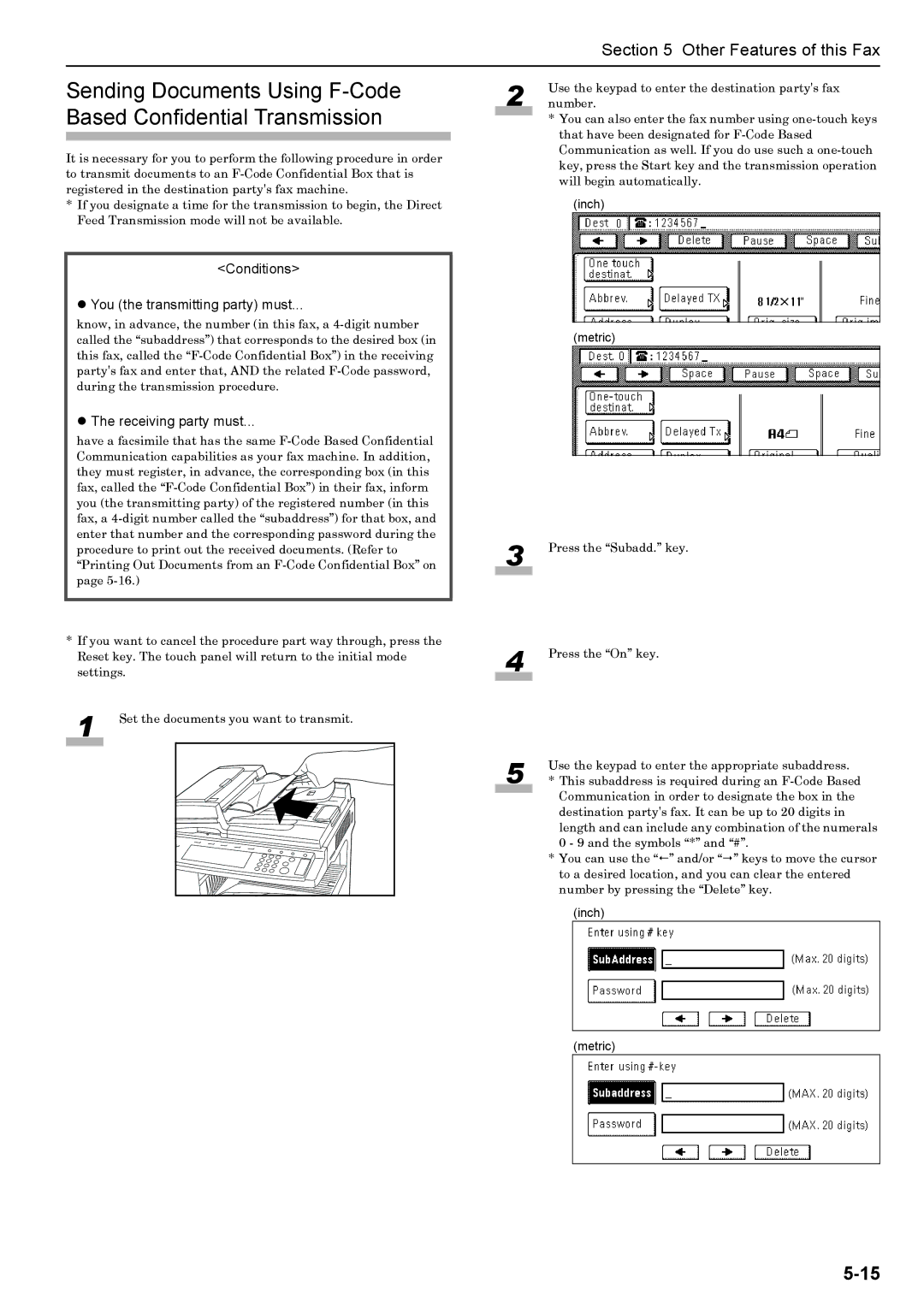 Xerox FAX System (J) manual Conditions You the transmitting party must, Receiving party must 