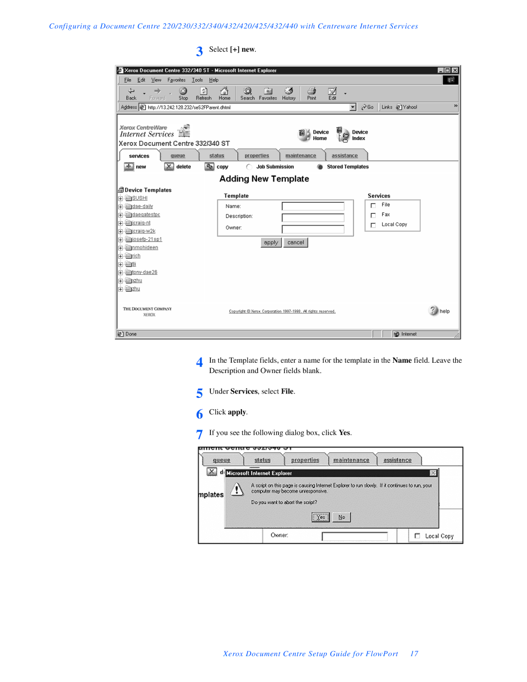 Xerox setup guide Xerox Document Centre Setup Guide for FlowPort 