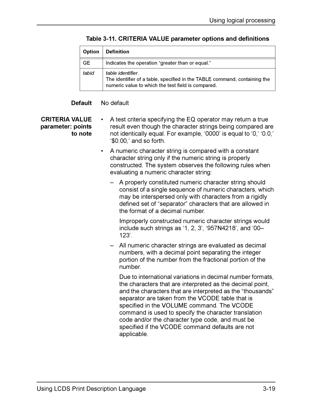 Xerox FreeFlow manual To note, Tabid Table identifier 