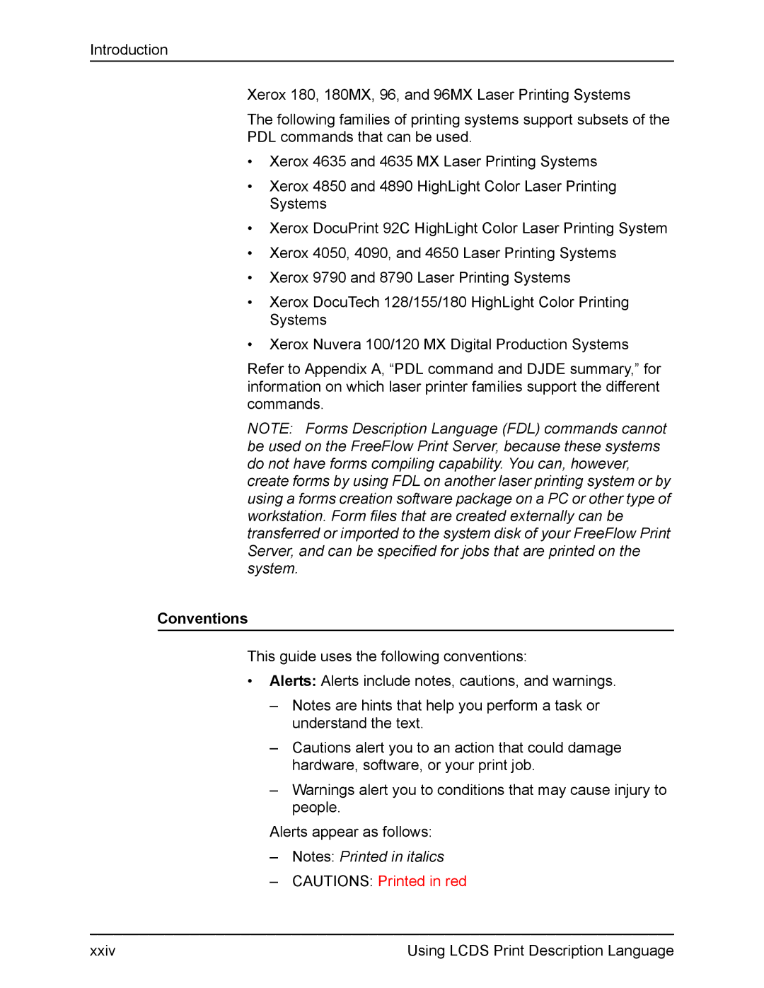 Xerox FreeFlow manual Conventions 