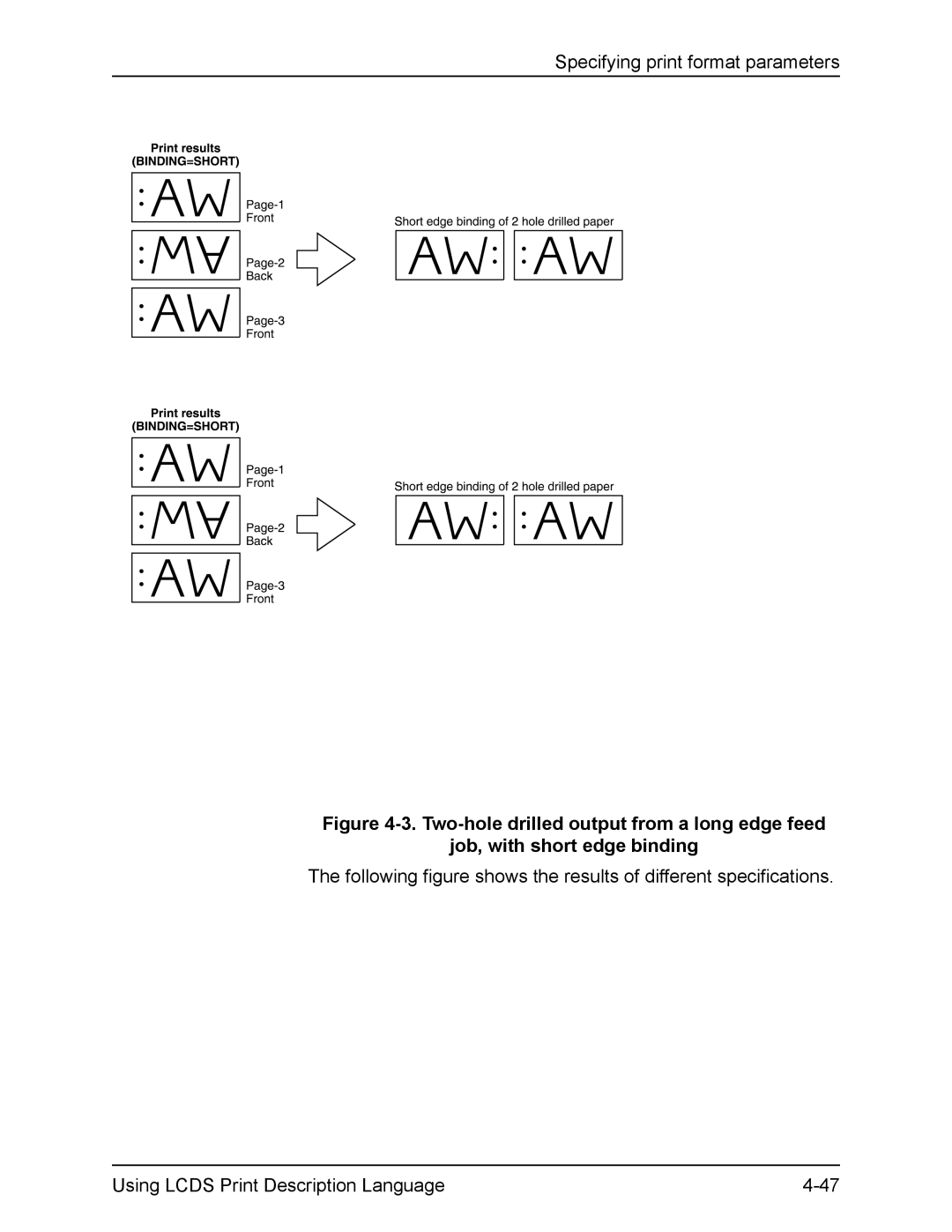 Xerox FreeFlow manual Specifying print format parameters 