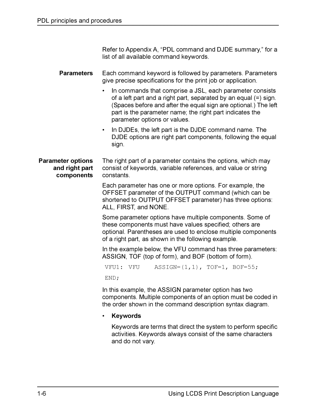 Xerox FreeFlow manual Keywords 