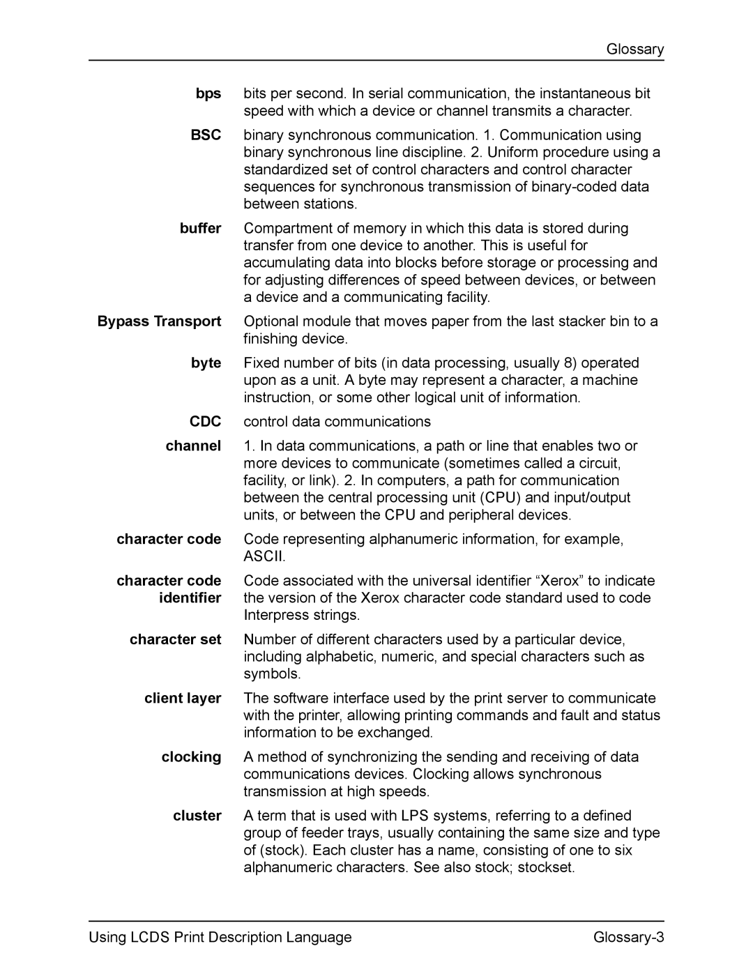 Xerox FreeFlow manual Ascii 