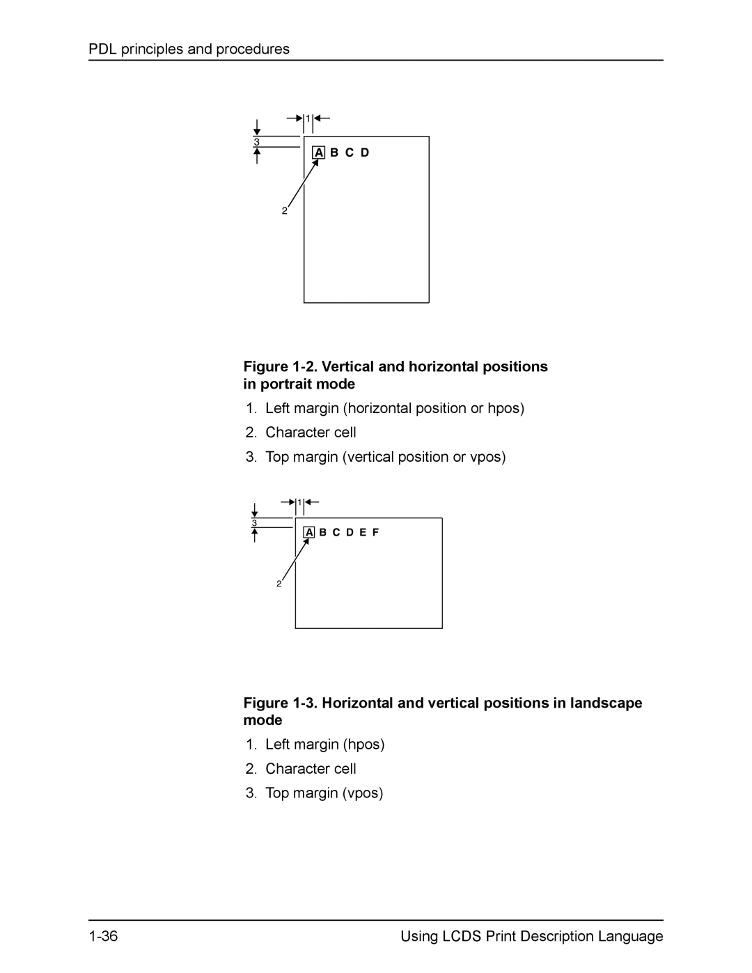 Xerox FreeFlow manual Vertical and horizontal positions in portrait mode 