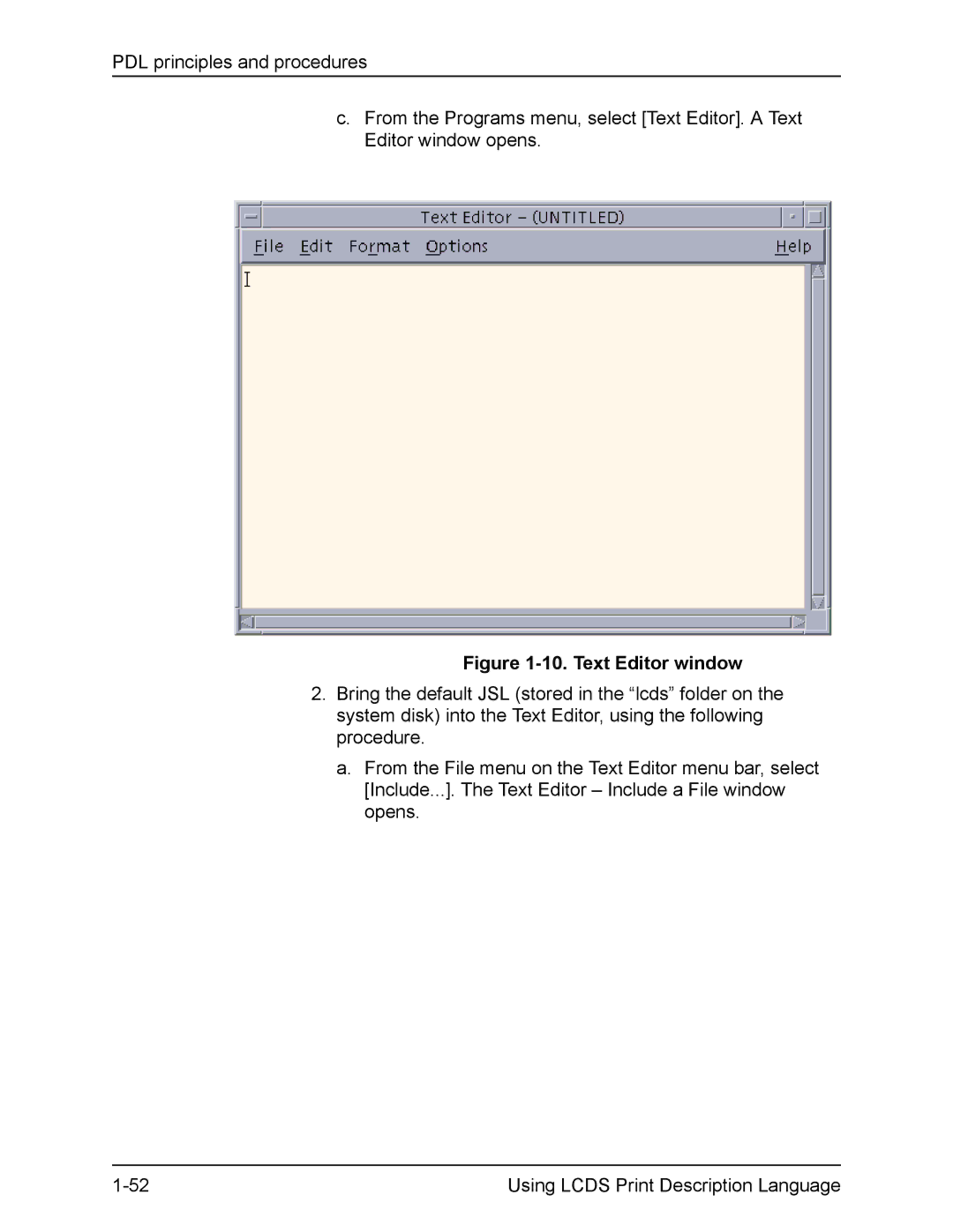 Xerox FreeFlow manual Text Editor window 