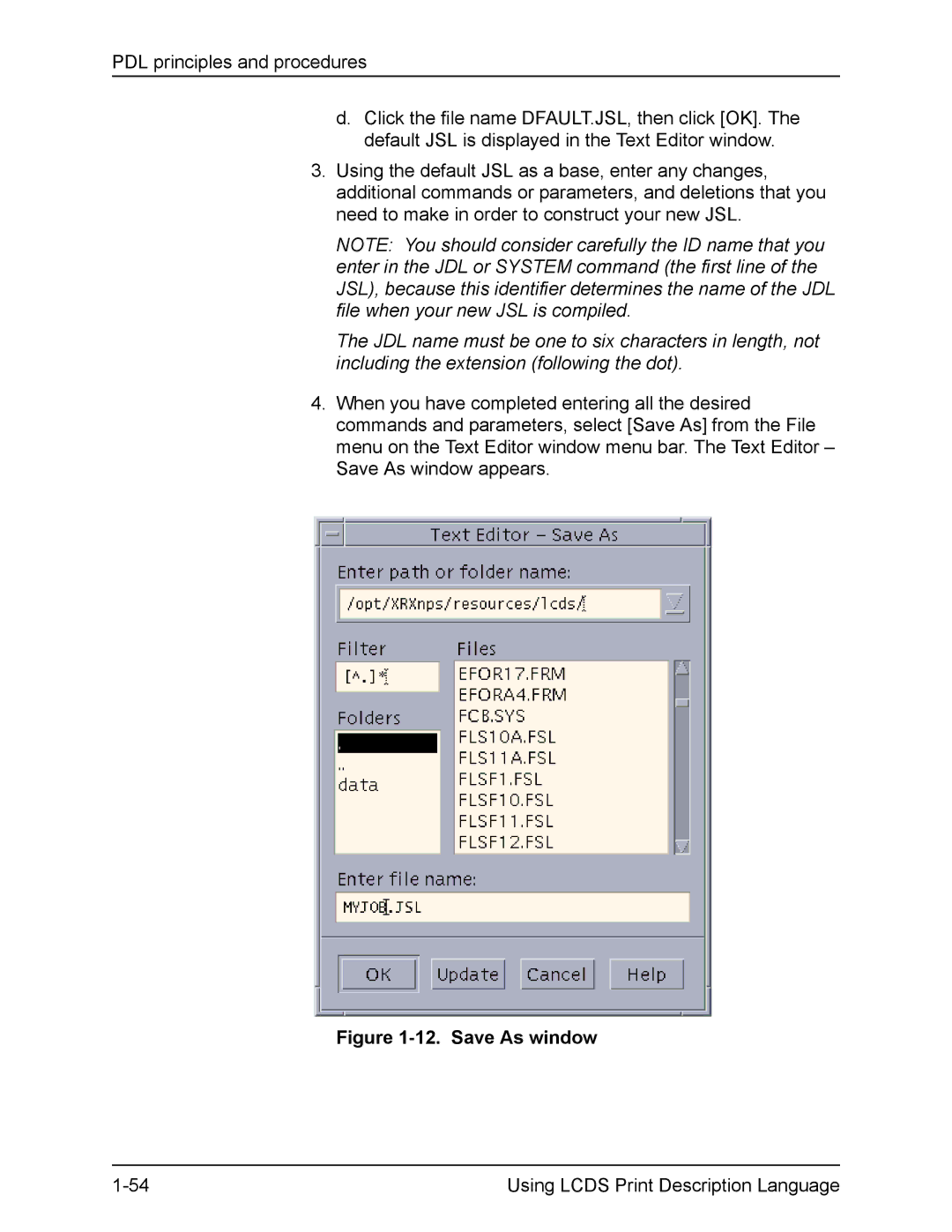 Xerox FreeFlow manual Save As window 