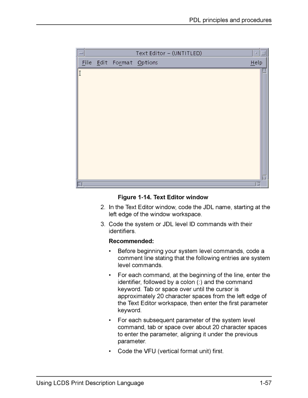 Xerox FreeFlow manual Text Editor window 