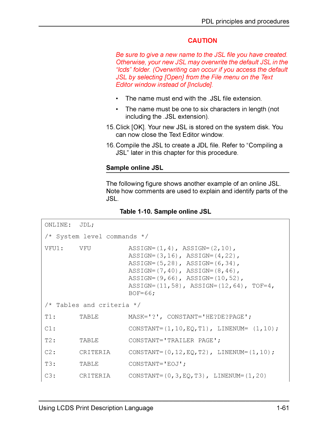 Xerox FreeFlow manual Sample online JSL 