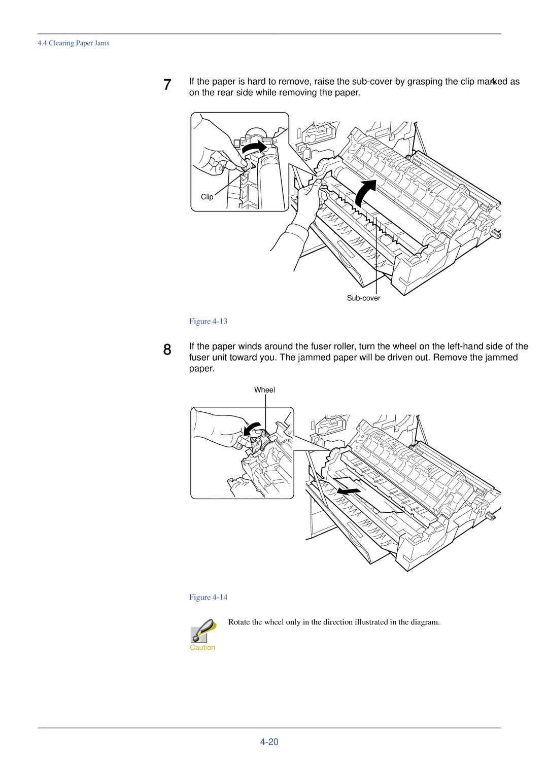 Xerox FS-C8008DN, FS-C8008N manual On the rear side while removing the paper, Paper 