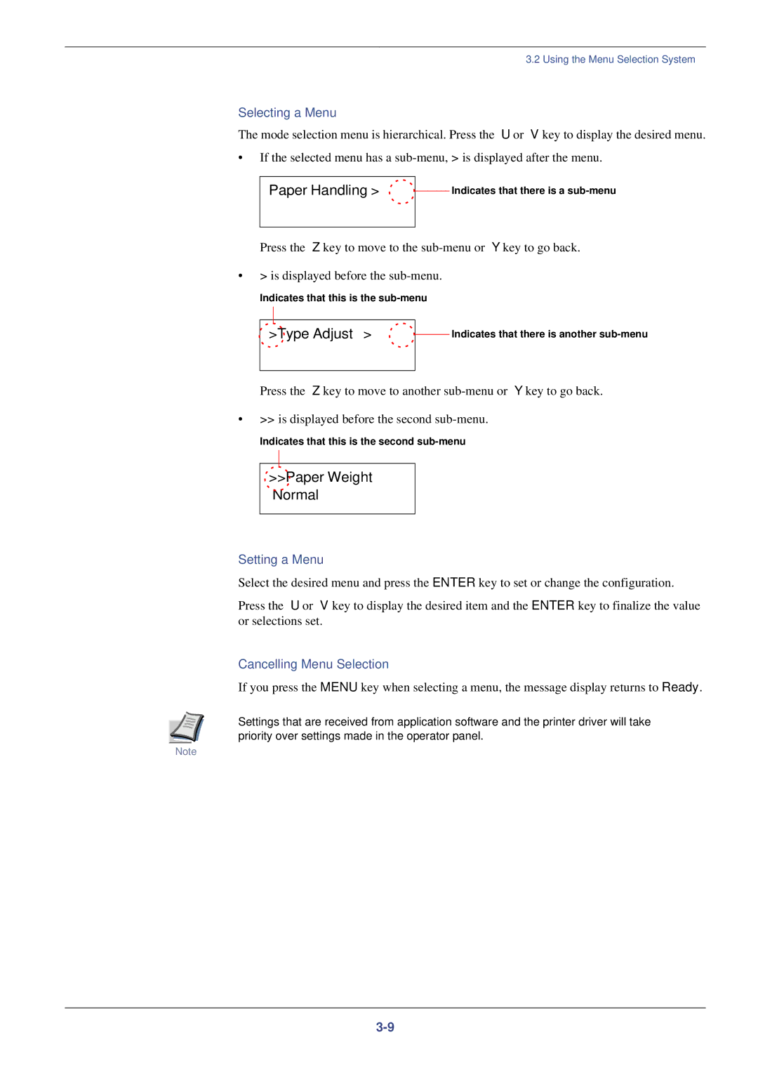 Xerox FS-C8008N, FS-C8008DN manual Paper Handling, Type Adjust, Paper Weight Normal 