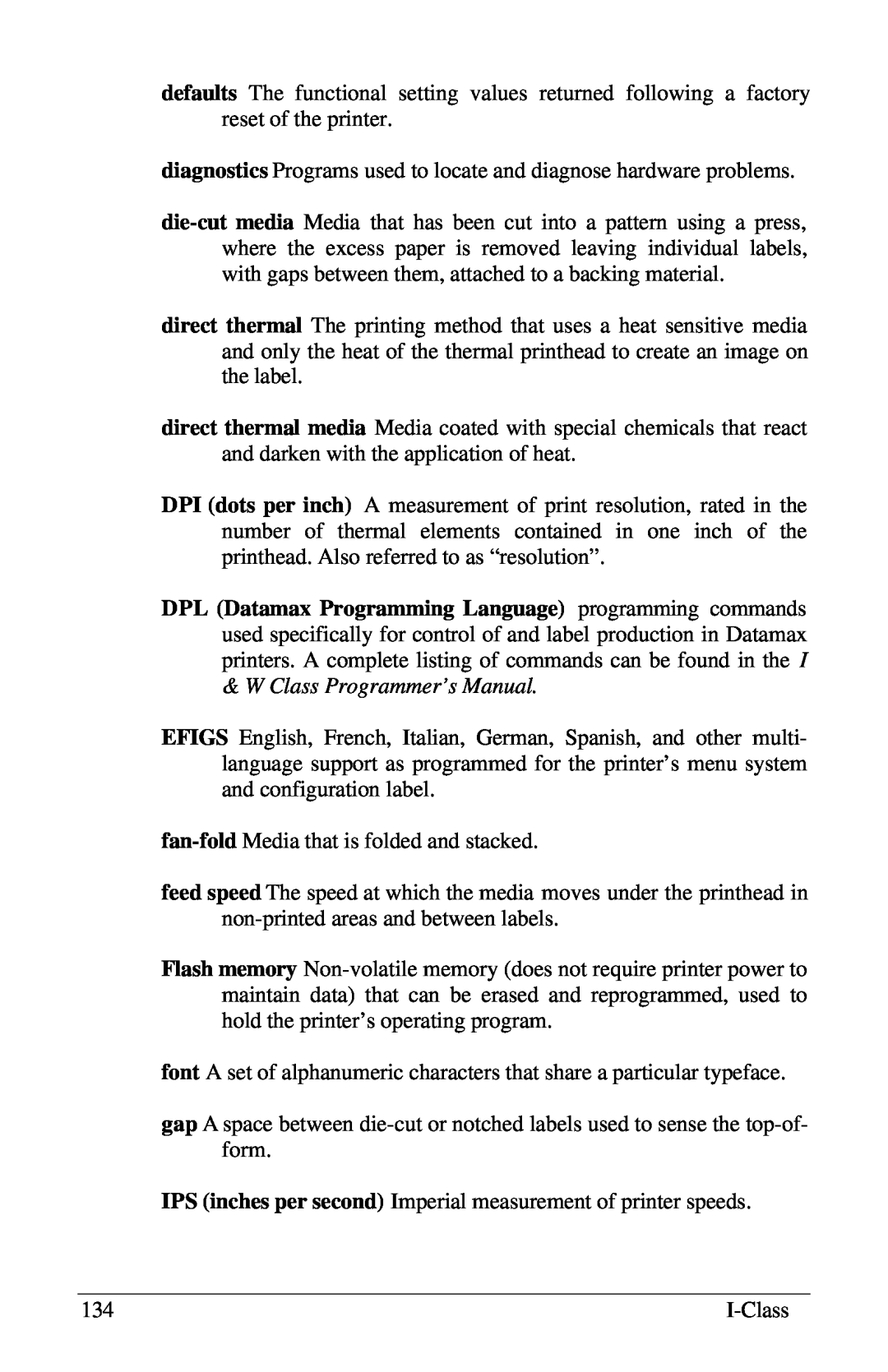 Xerox I Class manual fan-fold Media that is folded and stacked 