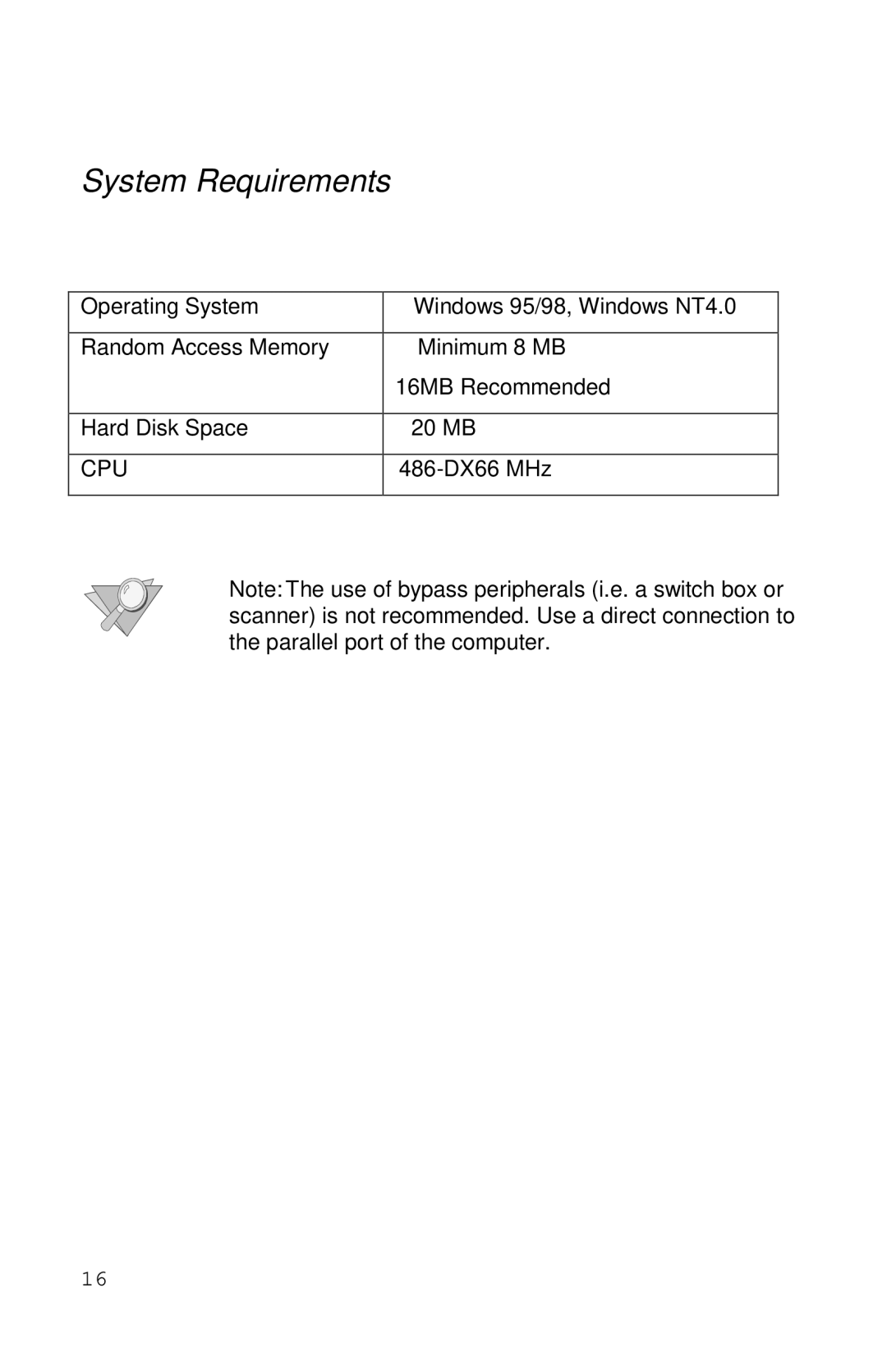 Xerox Inkjet Printer manual System Requirements 