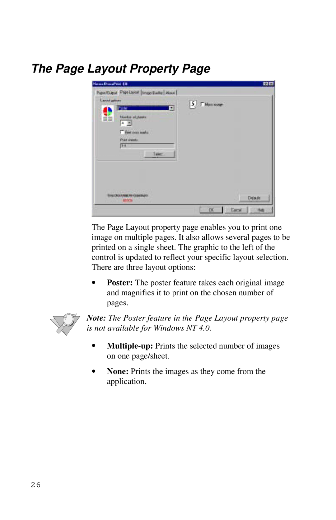 Xerox Inkjet Printer manual Layout Property 