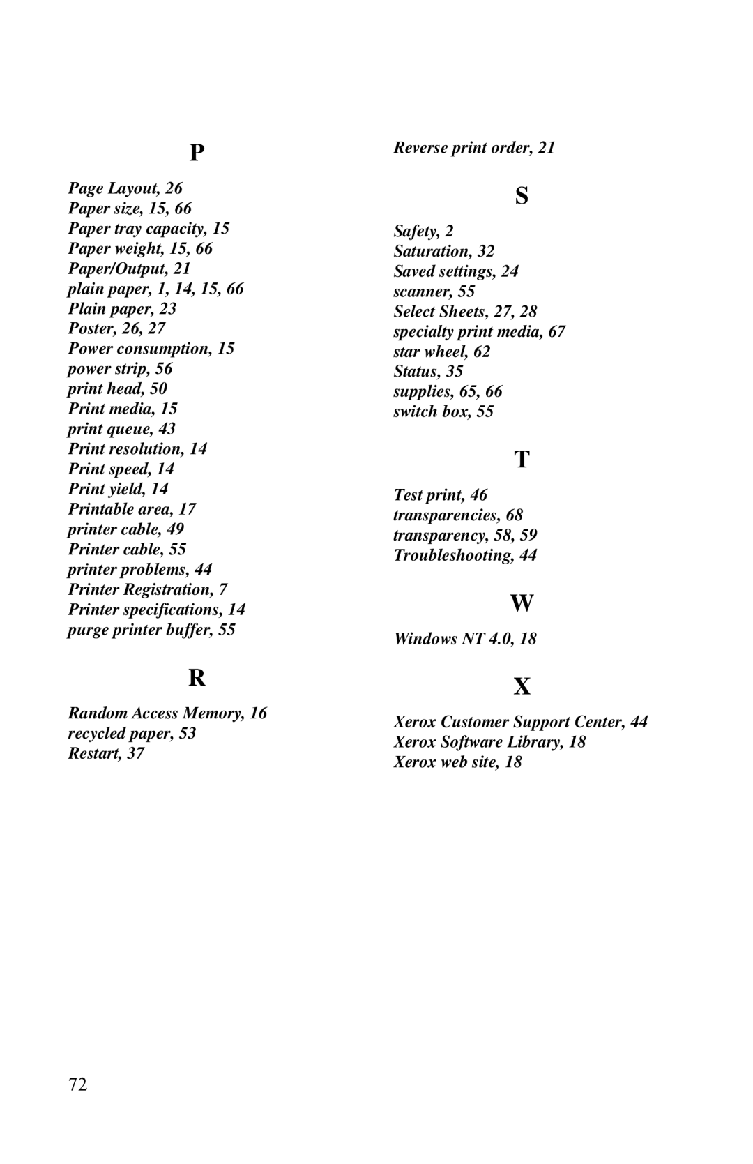 Xerox Inkjet Printer manual 