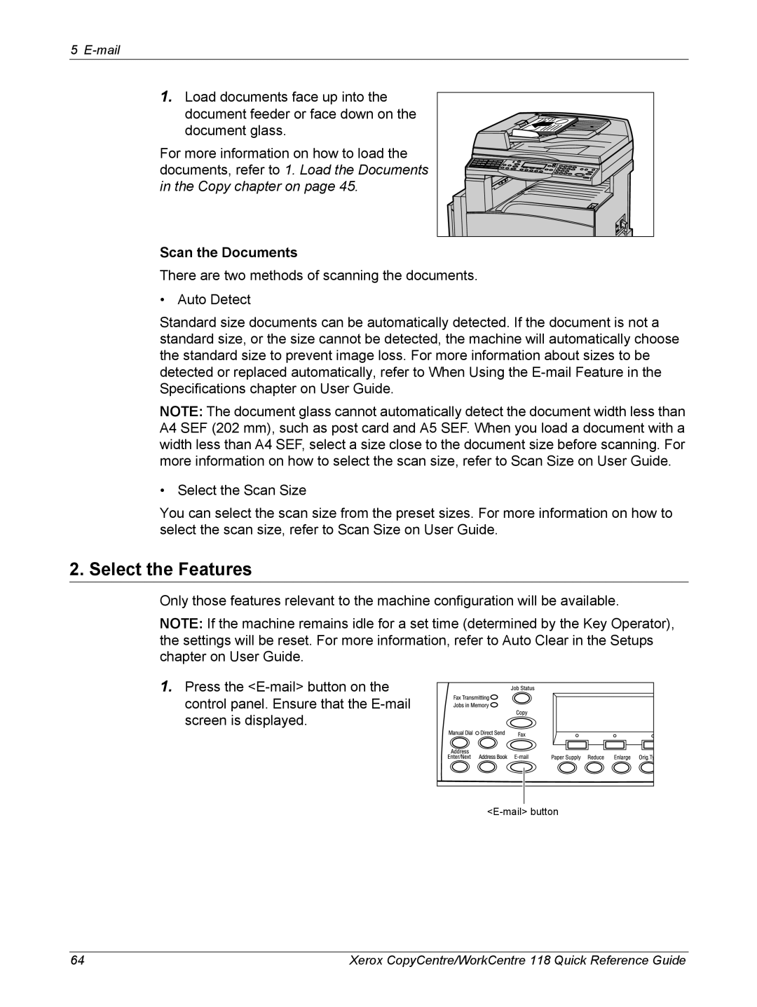 Xerox M118i, C118 manual Mail 