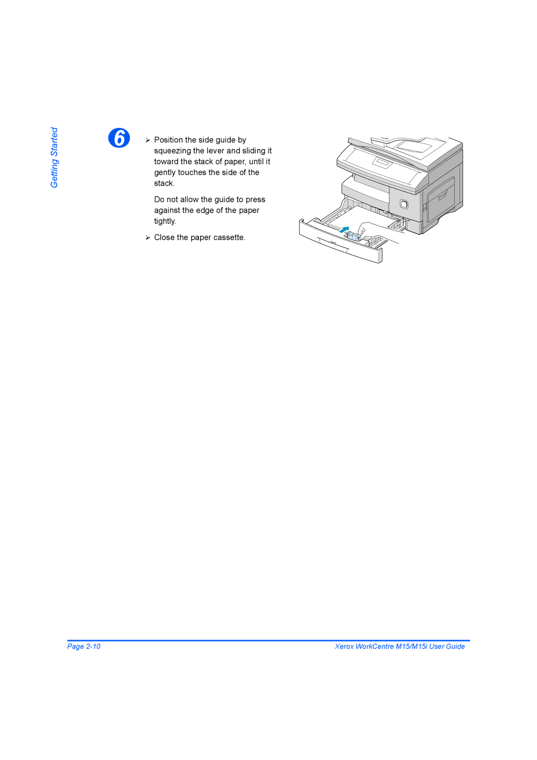 Xerox M15 manual Getting Started 