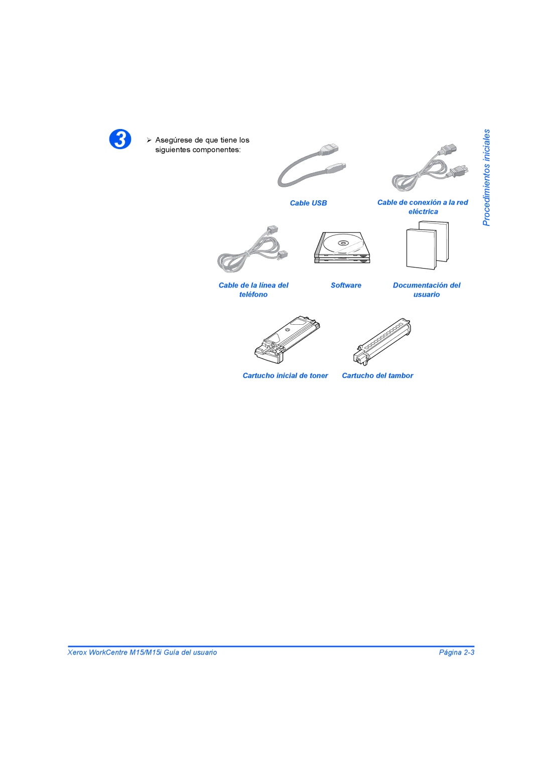 Xerox M15I manual Cable USB 