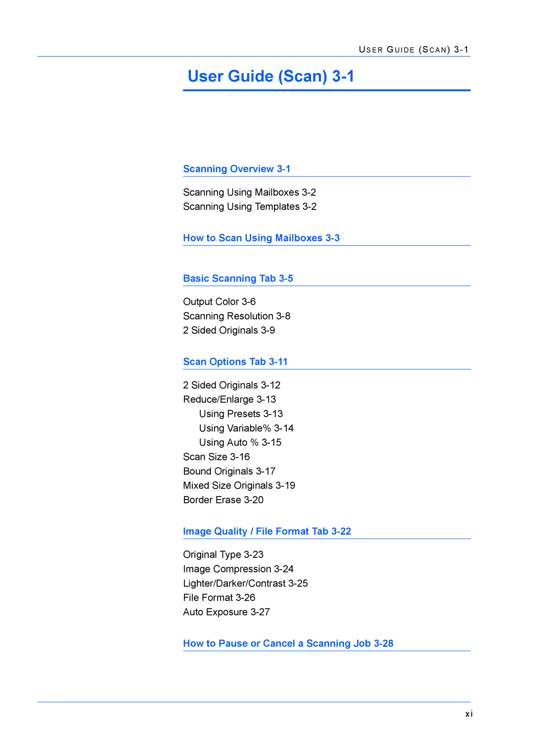 Xerox M24 manual User Guide Scan 