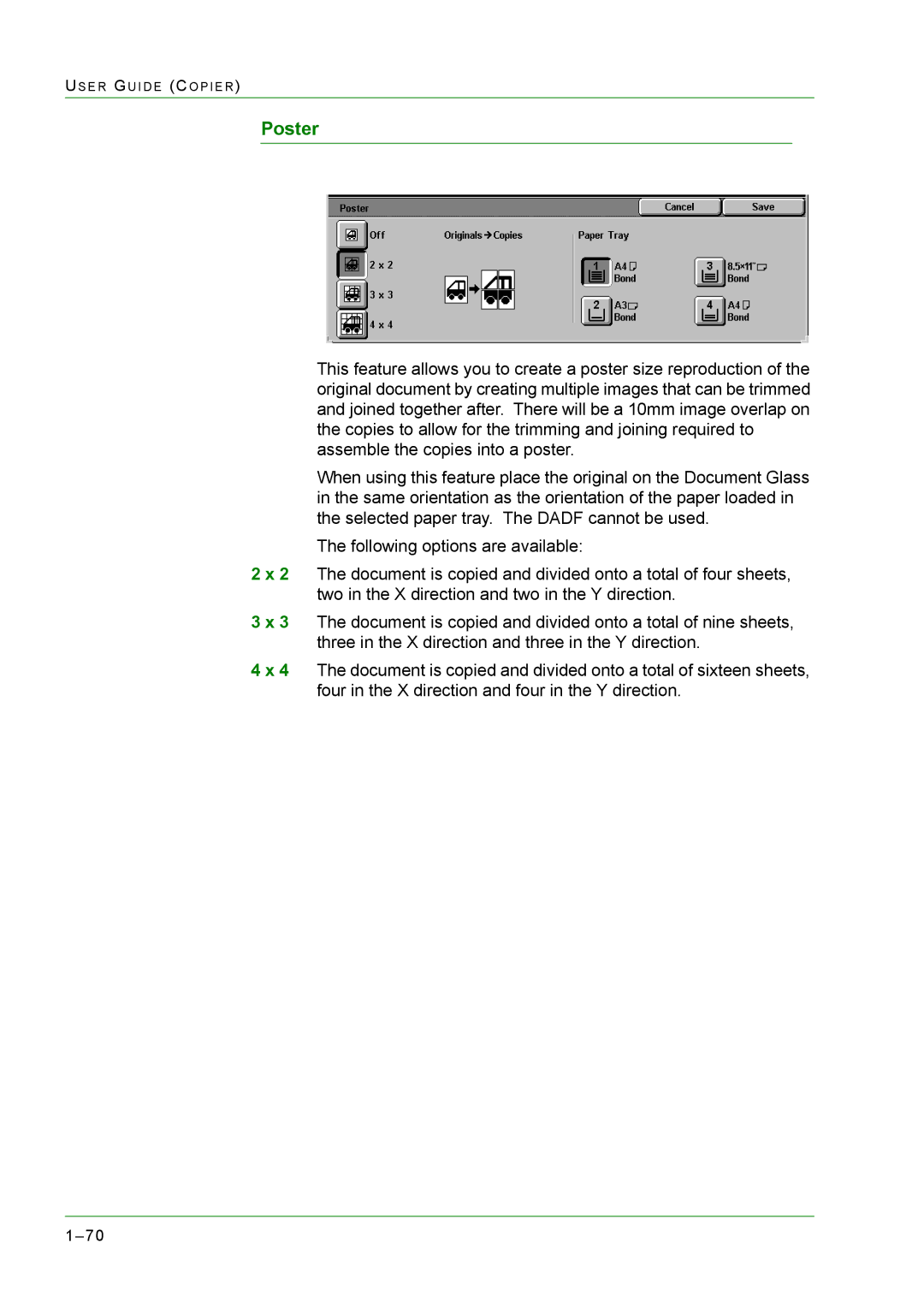 Xerox M24 manual Poster 