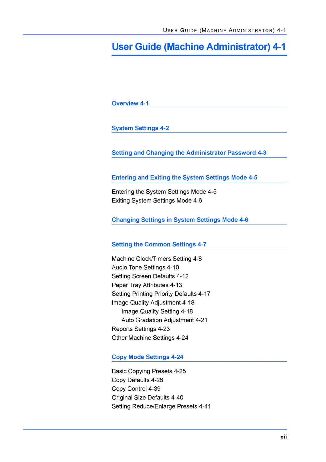 Xerox M24 manual User Guide Machine Administrator 