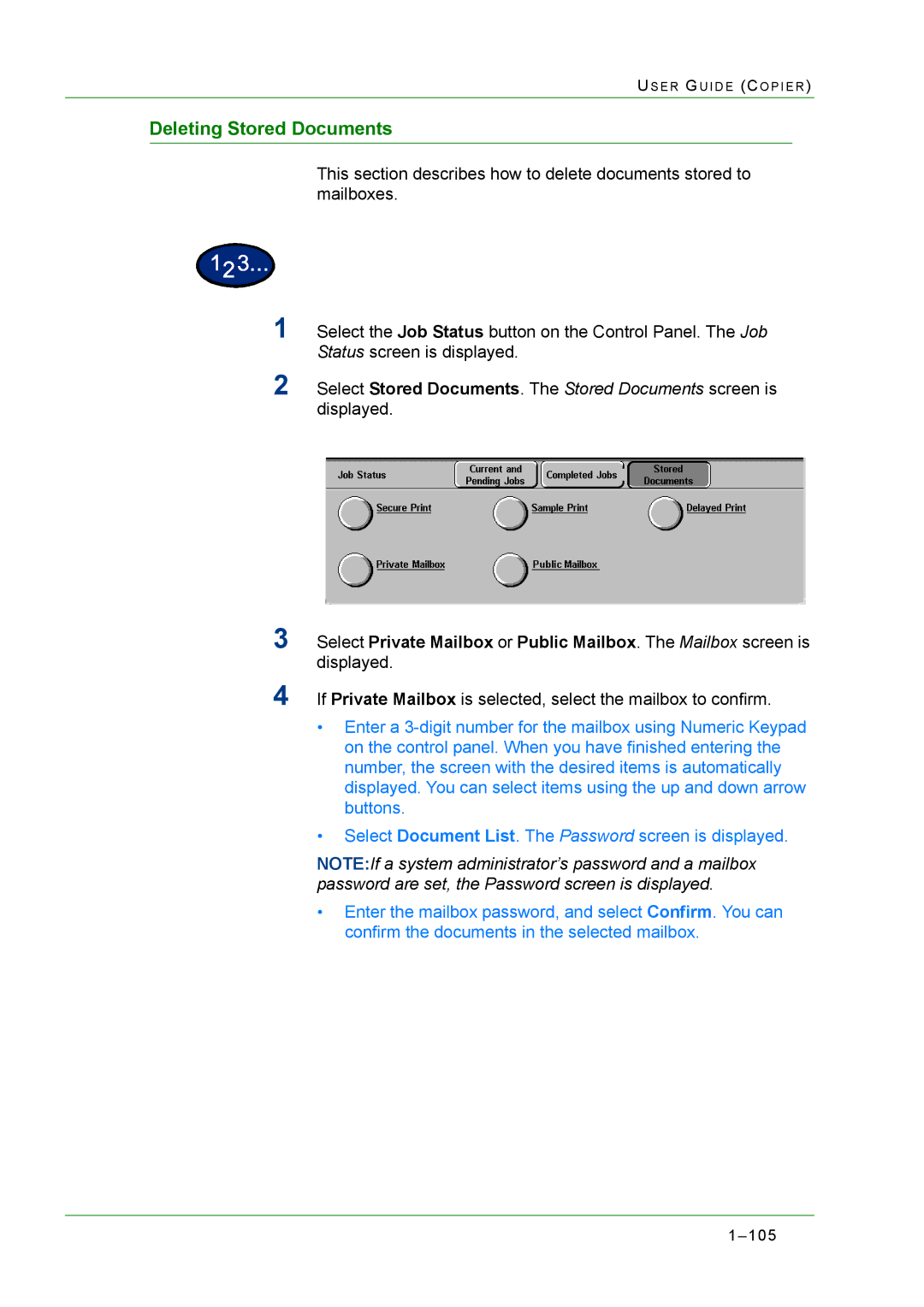 Xerox M24 manual 105 