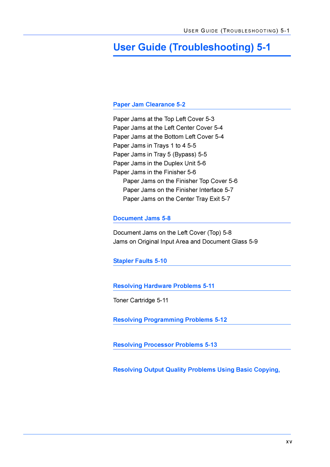 Xerox M24 manual User Guide Troubleshooting 