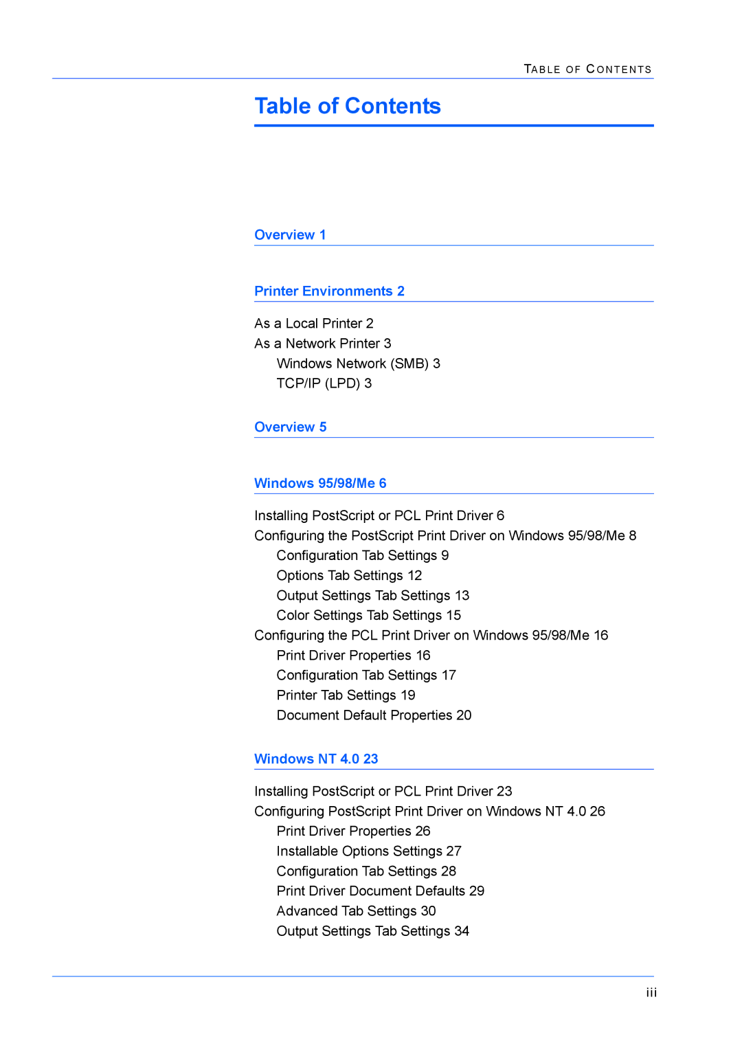 Xerox M24 manual Tcp/Ip Lpd 